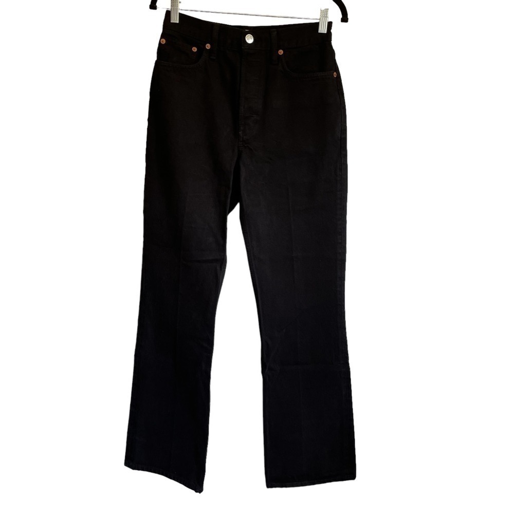 Re/Done High‎ Rise Bootcut Jean Black Size 26 NWOT